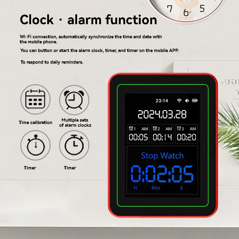 Air Quality Monitor Co2 Pm2.5 Tvoc - RCXAZ 15-in-1 Smart WiFi Air Quality