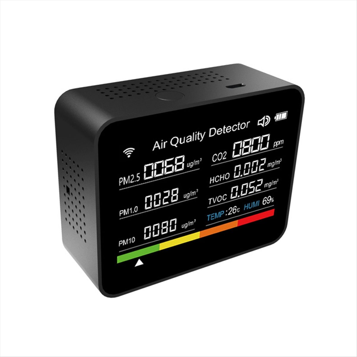 T64C! 13 in 1 Tuya WIFI Air Qu - огляд і ціна Air Quality Monitor Co2 Pm2.5 Tvoc