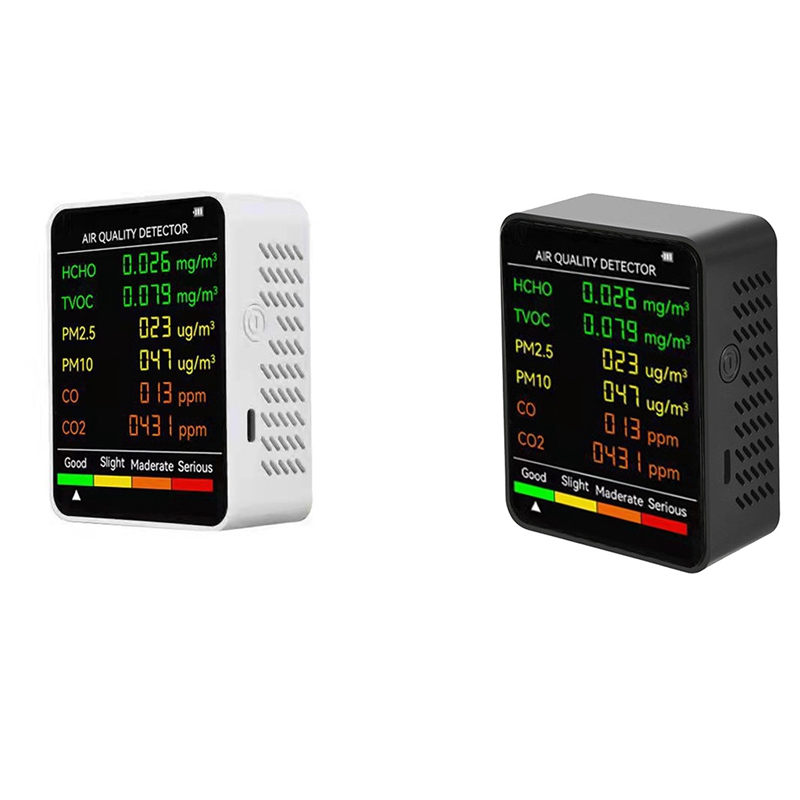 6 In 1 PM2.5 PM10 HCHO TVOC CO - огляд і ціна Air Quality Monitor Co2 Pm2.5 Tvoc