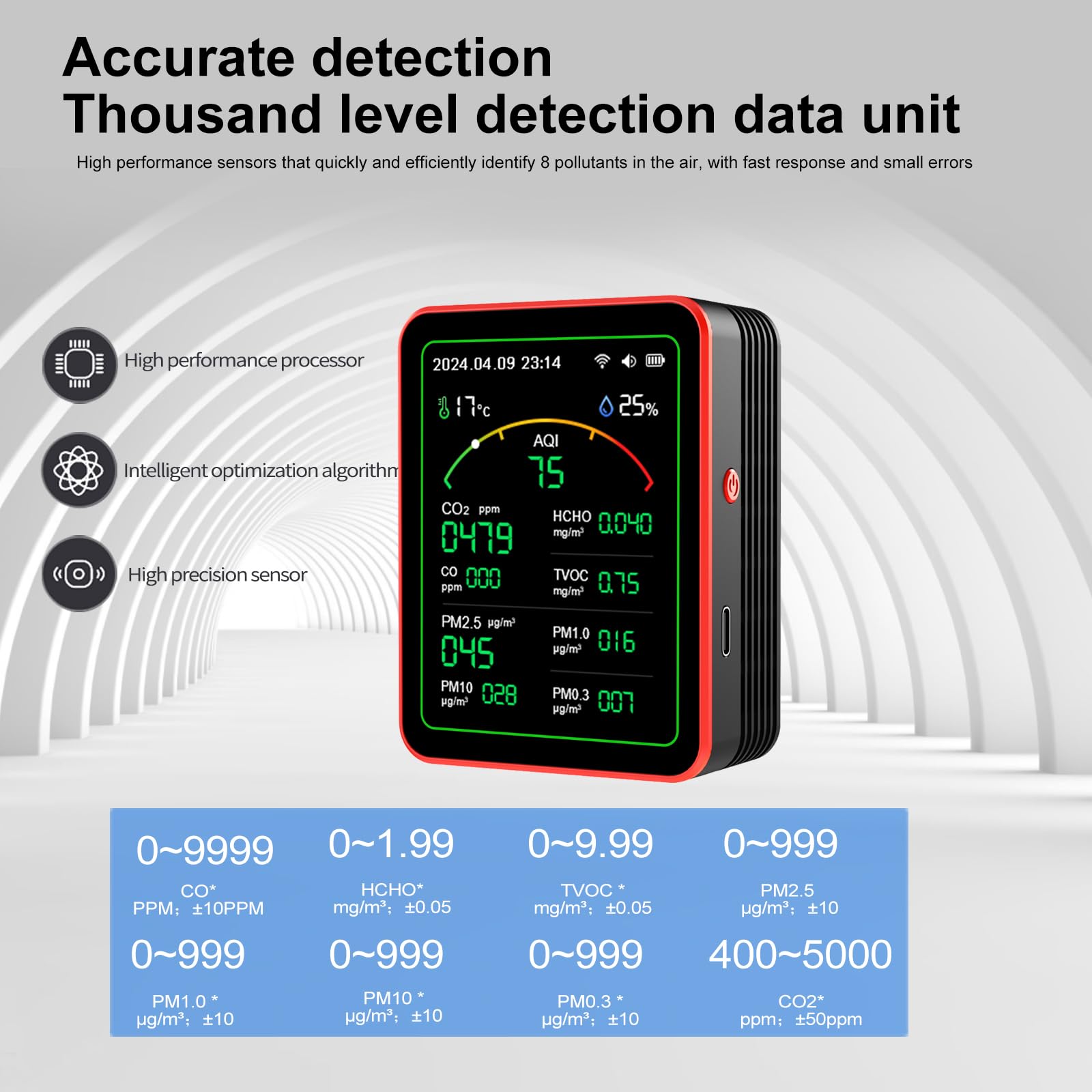 Smart Life 15 in 1 Air Quality - огляд і ціна Air Quality Monitor Co2 Pm2.5 Tvoc