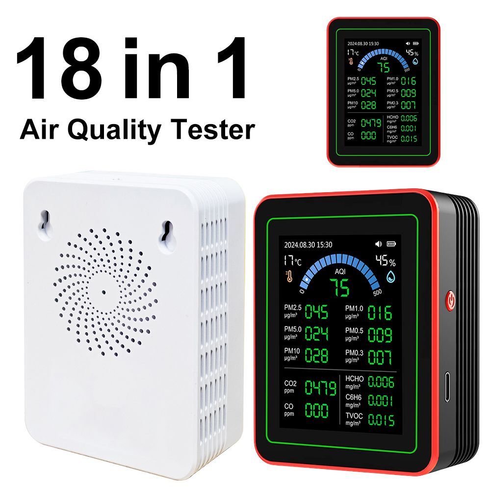 18 In 1 Air Quality Monitor Se - огляд і ціна Air Quality Monitor Co2 Pm2.5 Tvoc