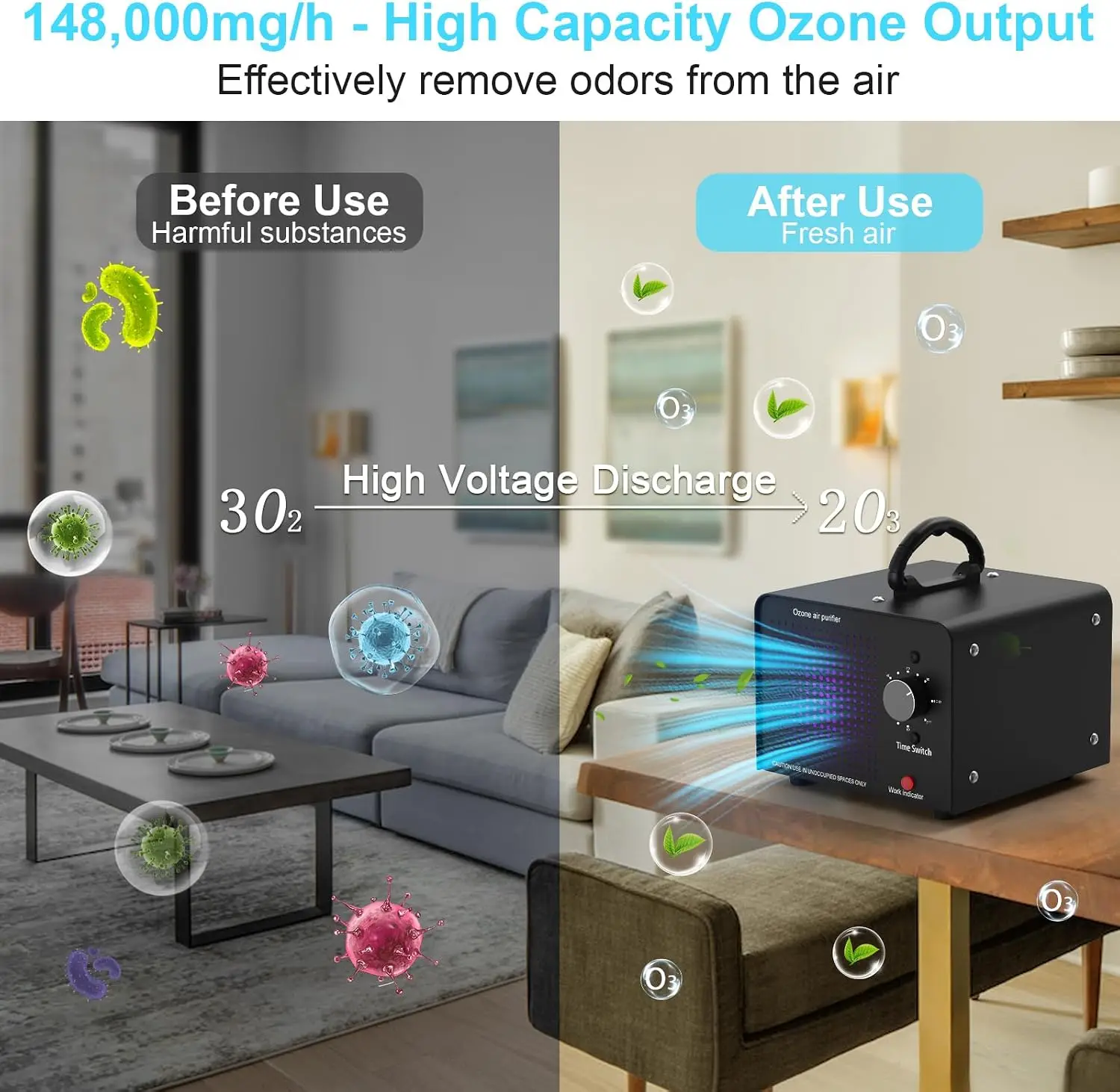 US Shipping Ozone Generator 14 - огляд і ціна Industrial Ozone Machine Air Purifier