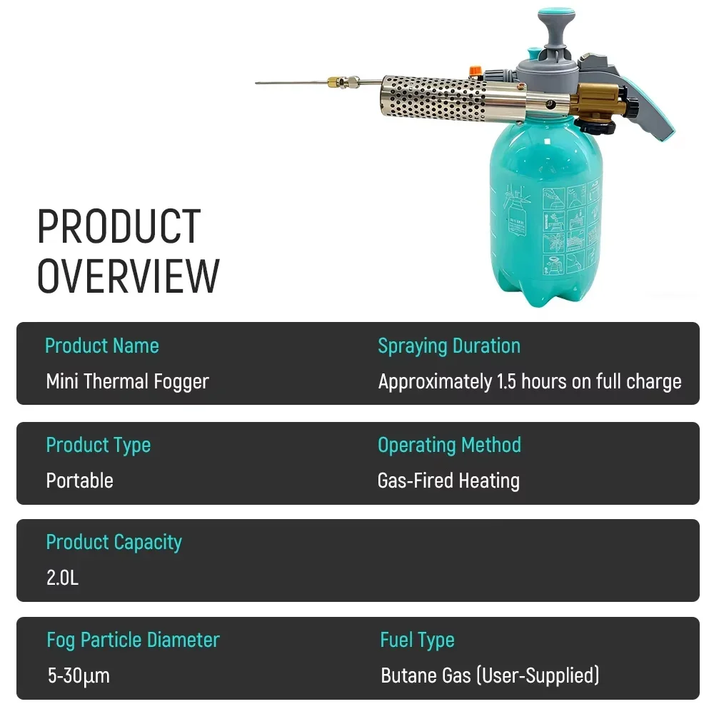 2L Handheld Thermal Fogger Por - огляд і ціна Fogger Machine Thermal Disinfection