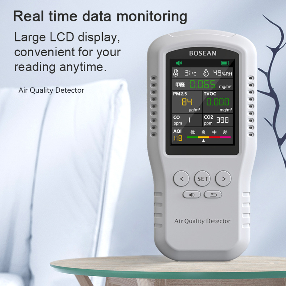 Portable Air Quality Monitor C - огляд і ціна Air Quality Monitor Co2 Pm2.5 Tvoc