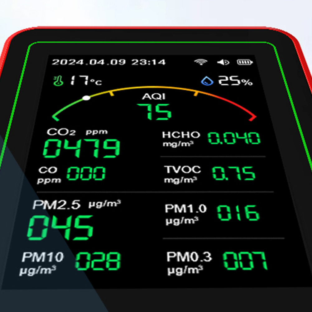 15 In 1 Air Quality Monitor PM - огляд і ціна Air Quality Monitor Co2 Pm2.5 Tvoc