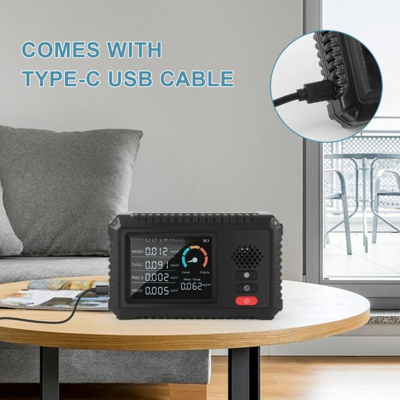 Multifunctional Air Quality De - огляд і ціна Air Quality Monitor Co2 Pm2.5 Tvoc